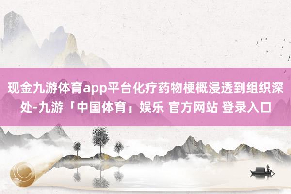 现金九游体育app平台化疗药物梗概浸透到组织深处-九游「中国体育」娱乐 官方网站 登录入口